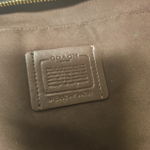 Coach Mini Emma Python Accent Satchel Leather F34281 Shoulder Bag - Picture 14 of 15